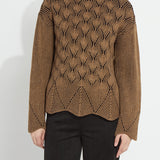 Rhea Cozy Rib Scallop Edge Pullover