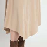 Azalea Asymmetric Hem Vegan Suede Skirt
