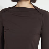 Electra Crossed Boat-Neck Top