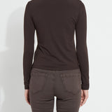 Electra Crossed Boat-Neck Top