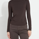 Electra Crossed Boat-Neck Top
