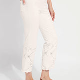 Billie Eyelet Straight Denim (26" Inseam)