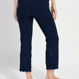 Billie Eyelet Straight Denim (26" Inseam)