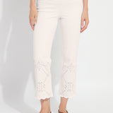 Billie Eyelet Straight Denim (26" Inseam)