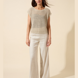 Benedita Convertible Linen Sweater Cardigan