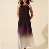 Lorena Pleated Chiffon Midi Dress