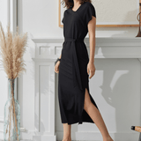 Celeste Asymmetrical Neck Dress