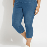 Denim Capri (Plus Size, 21.5" Inseam)