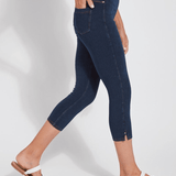 Toothpick Capri ("Cool"-ing Knit Denim 21.25" Inseam)
