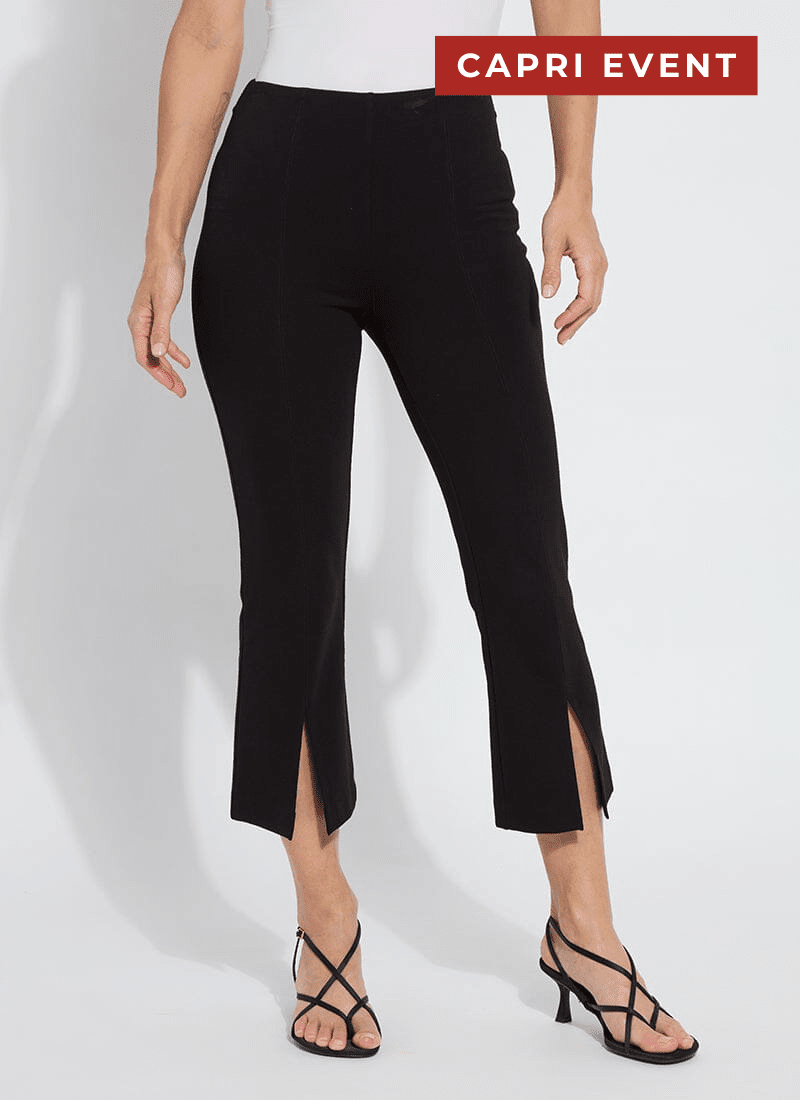 Lyssé Women's Chantae Split Ankle Kick Flare Pants - Lightweight Ponte With 4-Way Stretch