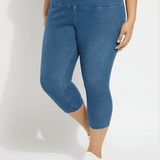 Denim Capri (Plus Size, 21.5" Inseam)