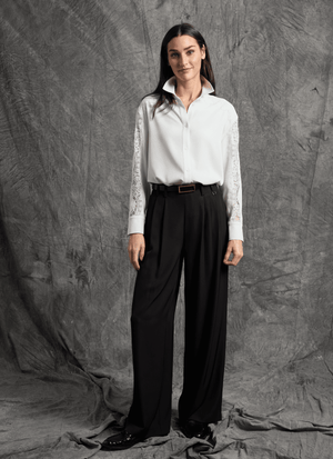 Darcy pleated Wide Leg trouser Curvy