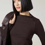 Electra Crossed Boat-Neck Top
