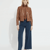 Luanne Studded Vegan Leather Jacket