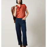 Yasmin Drape Neck Sleeveless Blouse