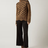 Rhea Cozy Rib Scallop Edge Pullover