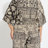 Ipanema Printed Dolman Sleeve Top Curvy