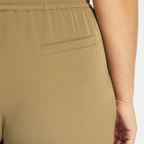 Mae Pleated Drawstring Wide Leg Pant Curvy (28" Inseam)