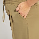 Mae Pleated Drawstring Wide Leg Pant Curvy (28" Inseam)