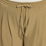 Mae Pleated Drawstring Wide Leg Pant Curvy (28" Inseam)