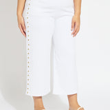 Willa Scallop Studded Crop Denim Curvy (25" Inseam)