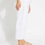 Willa Scallop Studded Crop Denim Curvy (25" Inseam)