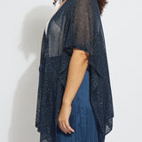 Riva Mesh Sequin Shrug - Capri Blue Sequins