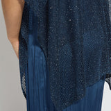 Riva Mesh Sequin Shrug - Capri Blue Sequins