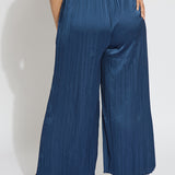 The Packable Pleated Palazzo Pant Curvy - Capri Blue (28" Inseam)