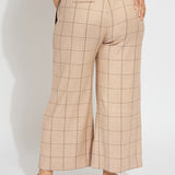 Nixie Drawstring Linen Wide Leg Pant Curvy (27" Inseam)