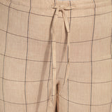 Nixie Drawstring Linen Wide Leg Pant Curvy (27" Inseam)