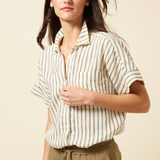 Adley Linen Boxy Shirt