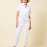 Billie Eyelet Straight Denim (26" Inseam)