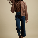 Candence Fringe Vegan Suede Jacket