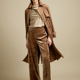 Shay Crushed Stretch Velvet Suit Pant (30" Inseam)
