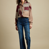 Anish Elastic Cuff Shirt Blouse