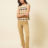 Faye Crochet Knit Shell