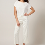 Nisha Metal Heatset Pearl Top