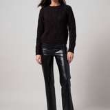 Eliza Cozy Embelished Cable Sweater