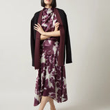Rosalind Asymmetric Hem Midi Skirt