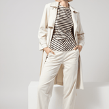 Bruna Side Draped Top Printed