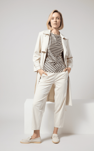 Bruna Side Draped Top Printed