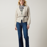 Liora Zip Front Denim Trouser