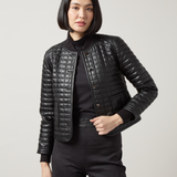 Agnes Quilted Vegan Leather Jacket