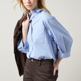 Enid Oversized Cropped Shirt