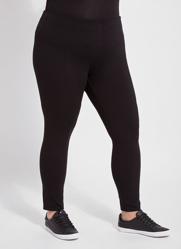 Seamed Legging | Aubergine