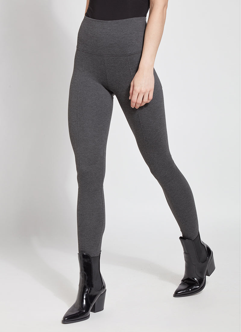 French Laundry Women's Legging With Side Seam Lattice Detail 