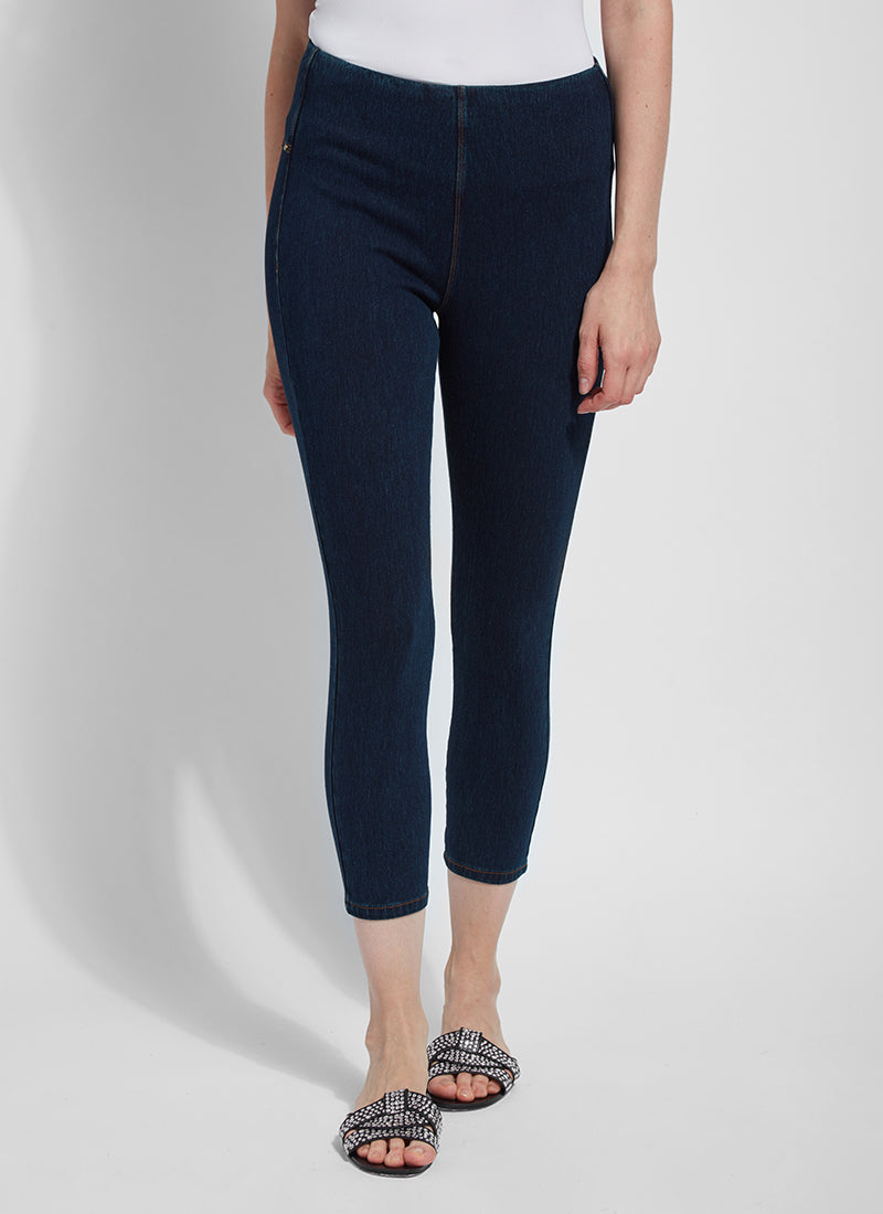 Toothpick Denim Crop Jean Legging (Plus Size)