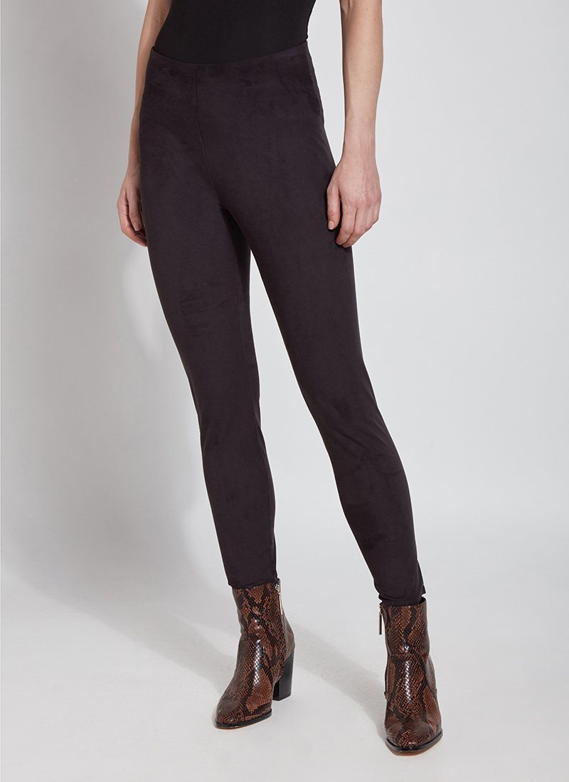 Hi Waist Suede Legging