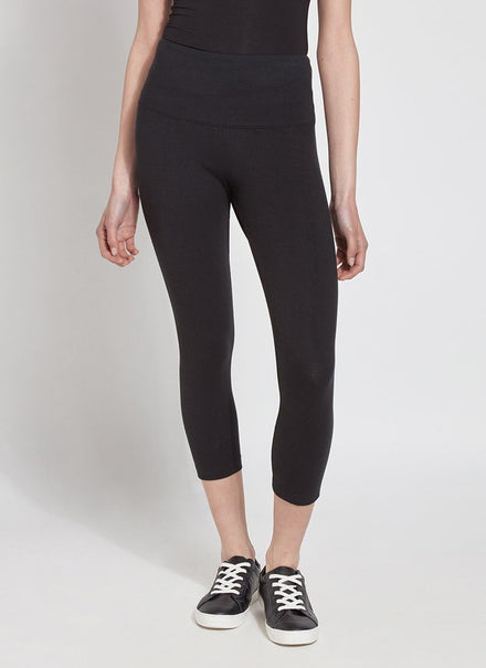 Buy Womens Cropped Leggings in Stretch Cotton Jersey 3/4 Crop